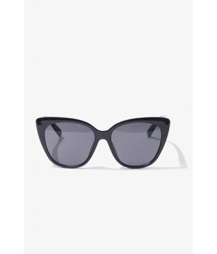 Ochelari femei forever21 cat-eye frame sunglasses blackblack