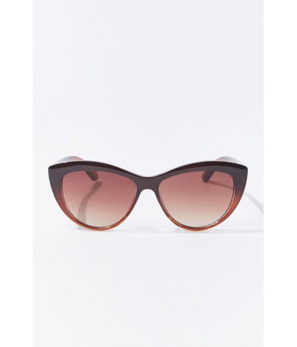 Ochelari femei forever21 cat-eye frame sunglasses brownblack