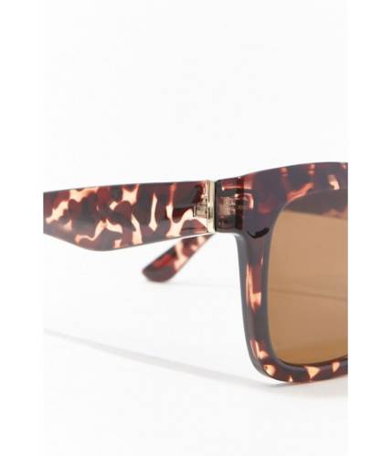 Ochelari femei forever21 square marble sunglasses brownbrown