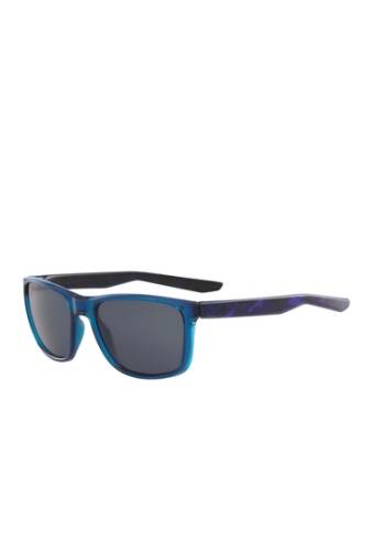 Ochelari femei nike essential endeavor 57mm square sunglasses blue forcedark gry
