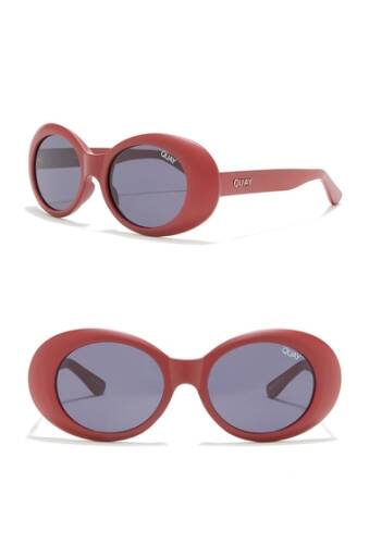 Ochelari femei quay australia frivolous 55mm oval sunglasses redsmk