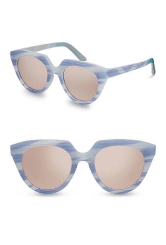 Ochelari femei toms 51mm lourdes cat eye sunglasses bright blue