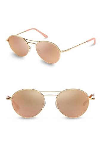 Ochelari femei toms 53mm melrose round sunglasses gold
