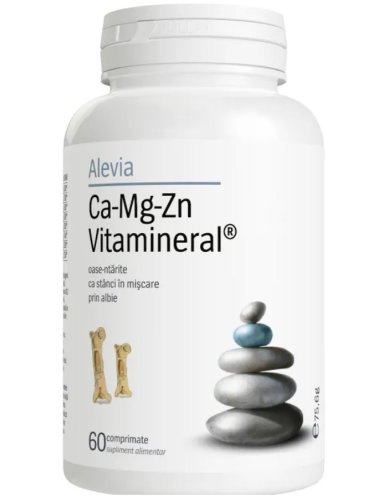 Ca-mg-zn vitamineral, 60 comprimate, alevia
