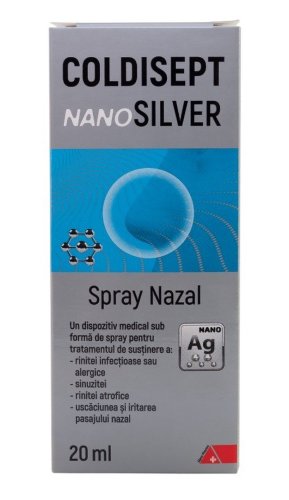Spray pentru nas coldisept nanosilver, 20ml, arkona