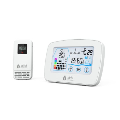 Termometru si higrometru digital cu transmitator wireless extern control bi1020, 1 bucata, airbi