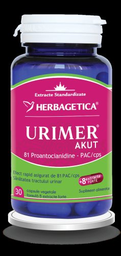 Urimer akut, 30 capsule, herbagetica