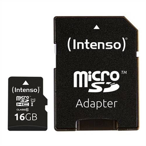 Card de memorie micro sd cu adaptor intenso 34234 uhs-i premium negru