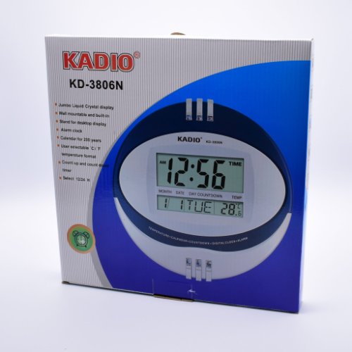 Ceas de perete/masa electronic,ceas 12/24,alarma,calendar,termometru c/f, – kd-3806n