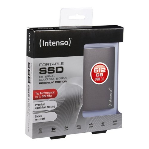 Hard disk extern intenso 3823450 ssd 512 gb antracit