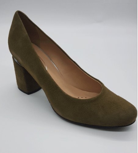 Pantofi eleganti dama, beatrixx, piele naturala, culoare kaki, g1260-257