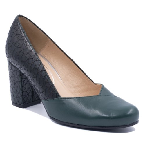 Pantofi eleganti dama, beatrixx, piele naturala, culoare verde, cod g1261-v