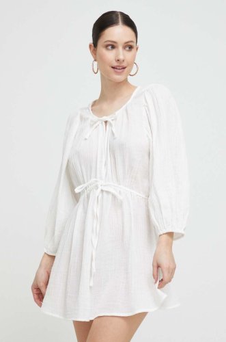 Abercrombie & fitch rochie de plaja culoarea alb