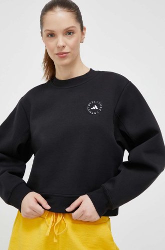 Adidas by stella mccartney bluza femei, culoarea negru, neted