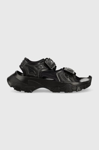 Adidas by stella mccartney sandale hika femei, culoarea negru, cu platforma