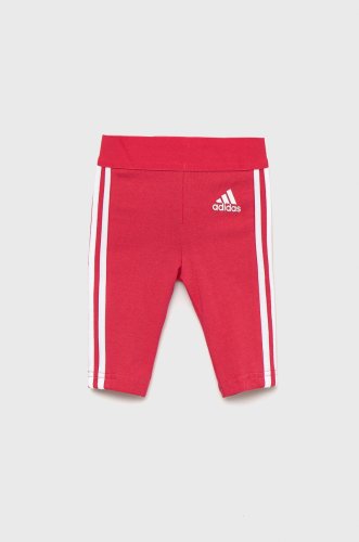 Adidas leggins bebe culoarea roz, cu imprimeu