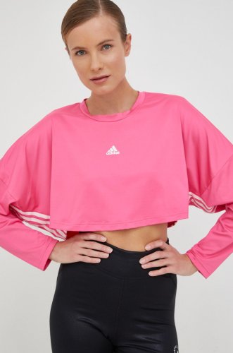 Adidas mânecă lungă de antrenament hyperglam culoarea roz