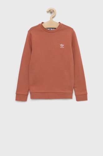 Adidas originals bluza culoarea portocaliu, neted