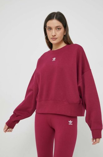 Adidas originals bluza femei, culoarea violet, neted