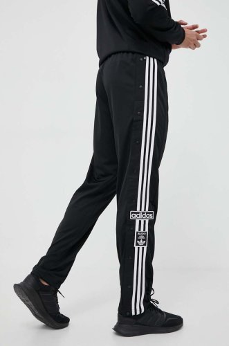 Adidas originals pantaloni de trening adibreak culoarea negru, cu imprimeu hn6098-black