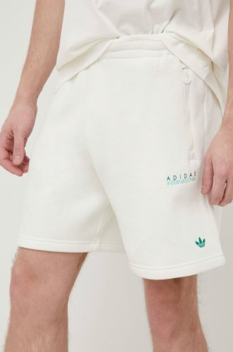 Adidas originals pantaloni scurti barbati, culoarea alb