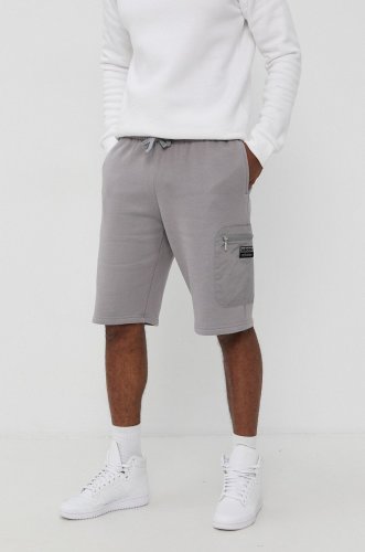 Adidas originals pantaloni scurți bărbați, culoarea gri