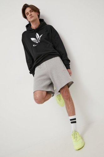 Adidas originals pantaloni scurti barbati, culoarea gri, melanj