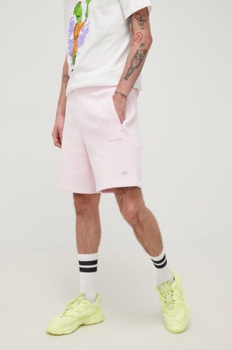 Adidas originals pantaloni scurti barbati, culoarea roz