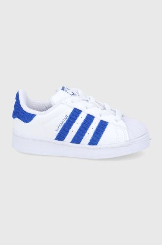 Adidas originals pantofi copii superstar gv7953 culoarea alb
