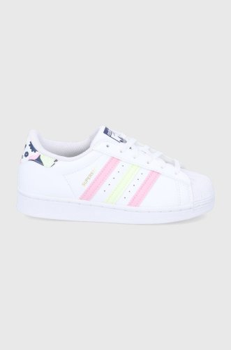 Adidas originals pantofi copii superstar gy3331 culoarea alb