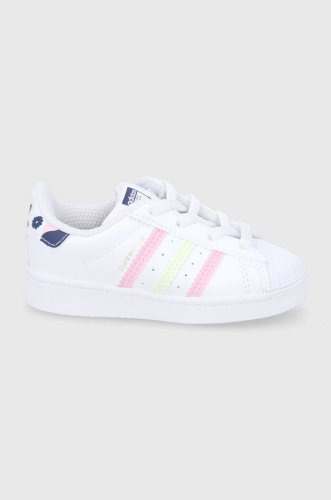 Adidas originals pantofi copii superstar gy3332 culoarea alb