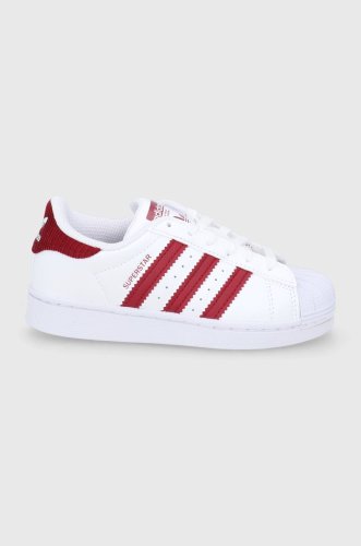 Adidas originals pantofi copii superstar gy3334 culoarea alb