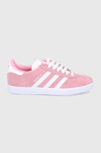 Adidas originals pantofi gazelle culoarea roz, cu toc plat