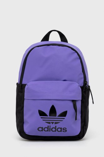 Adidas originals rucsac femei, culoarea violet, mic, cu imprimeu