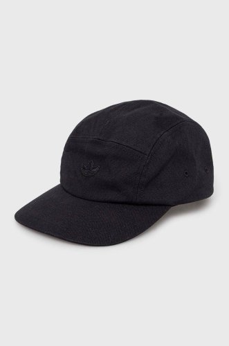 Adidas originals șapcă de baseball din bumbac culoarea negru, neted h34573-black