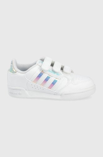 Adidas originals sneakers pentru copii continental 80 culoarea alb