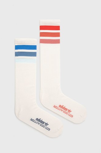 Adidas originals șosete traceable series (2-pack) culoarea bej hl9317-wonwhi