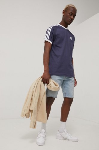 Adidas originals tricou din bumbac adicolor culoarea albastru marin, cu imprimeu