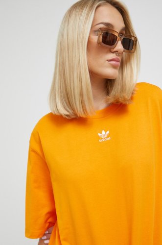 Adidas originals tricou din bumbac adicolor culoarea portocaliu