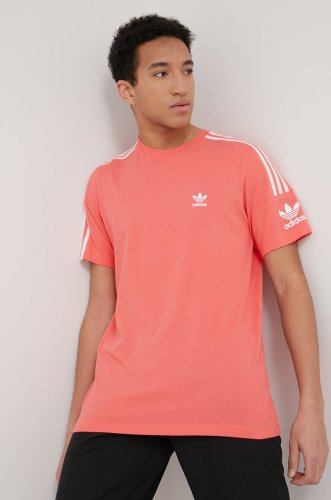 Adidas originals tricou din bumbac adicolor culoarea roz, cu imprimeu