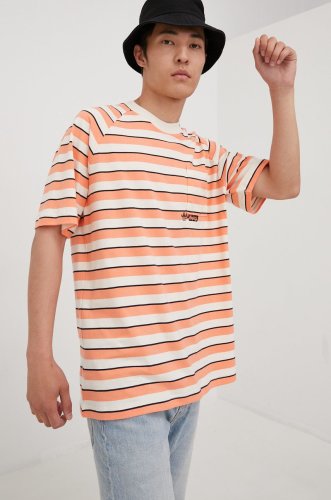 Adidas originals tricou din bumbac ht1663 culoarea portocaliu, cu imprimeu