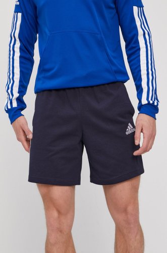 Adidas pantaloni scurți bărbați, culoarea albastru marin
