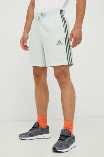 Adidas pantaloni scurți de antrenament essentials chelsea barbati, culoarea verde