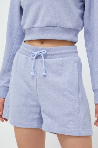 Adidas pantaloni scurti femei, neted, high waist