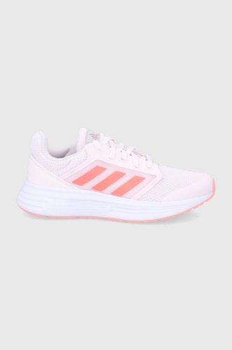 Adidas pantofi galaxy 5 culoarea roz, cu toc plat