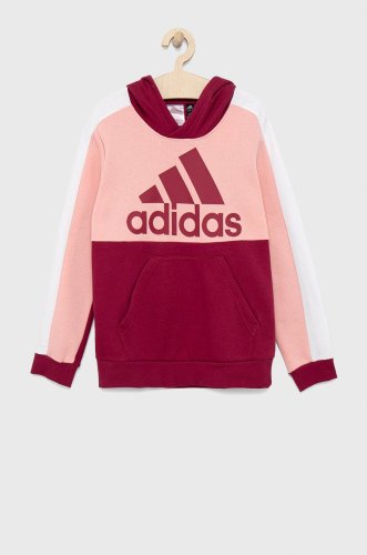 Adidas performance bluza copii barbati, culoarea roz, modelator