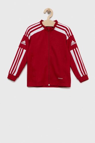 Adidas performance bluza copii sq21 tr jkt y culoarea rosu, cu imprimeu