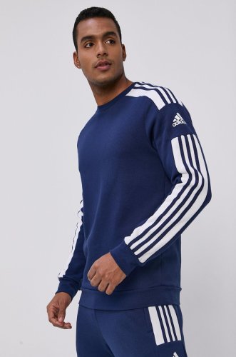 Adidas performance bluză gt6639 bărbați, culoarea albastru marin, cu imprimeu