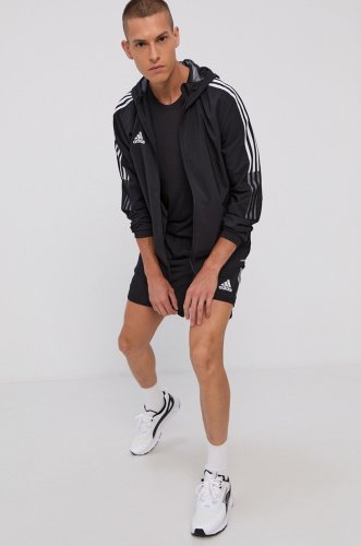 Adidas performance geacă gp4967 bărbați, culoarea negru, de tranzitie