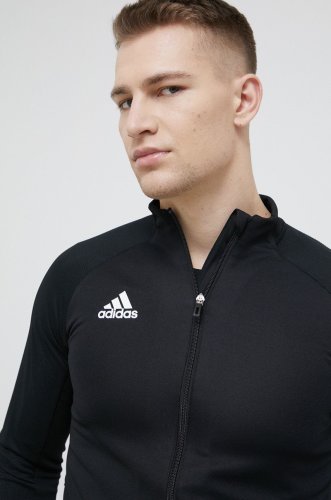 Adidas performance hanorac barbati, culoarea negru, neted